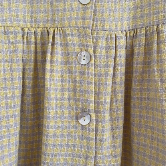 Reclaimed Vintage Dress In Check - Gray & yellow / US 4 - Picture 3 of 5
